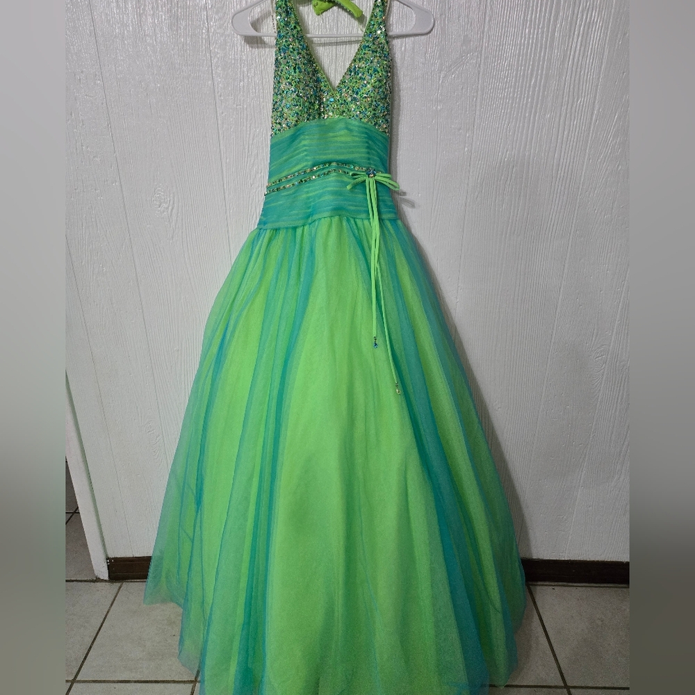 POSH PRECIOUS FORMALS QUINCEANERA BALLGOWN Prom Dress Pageant Gown Size 4